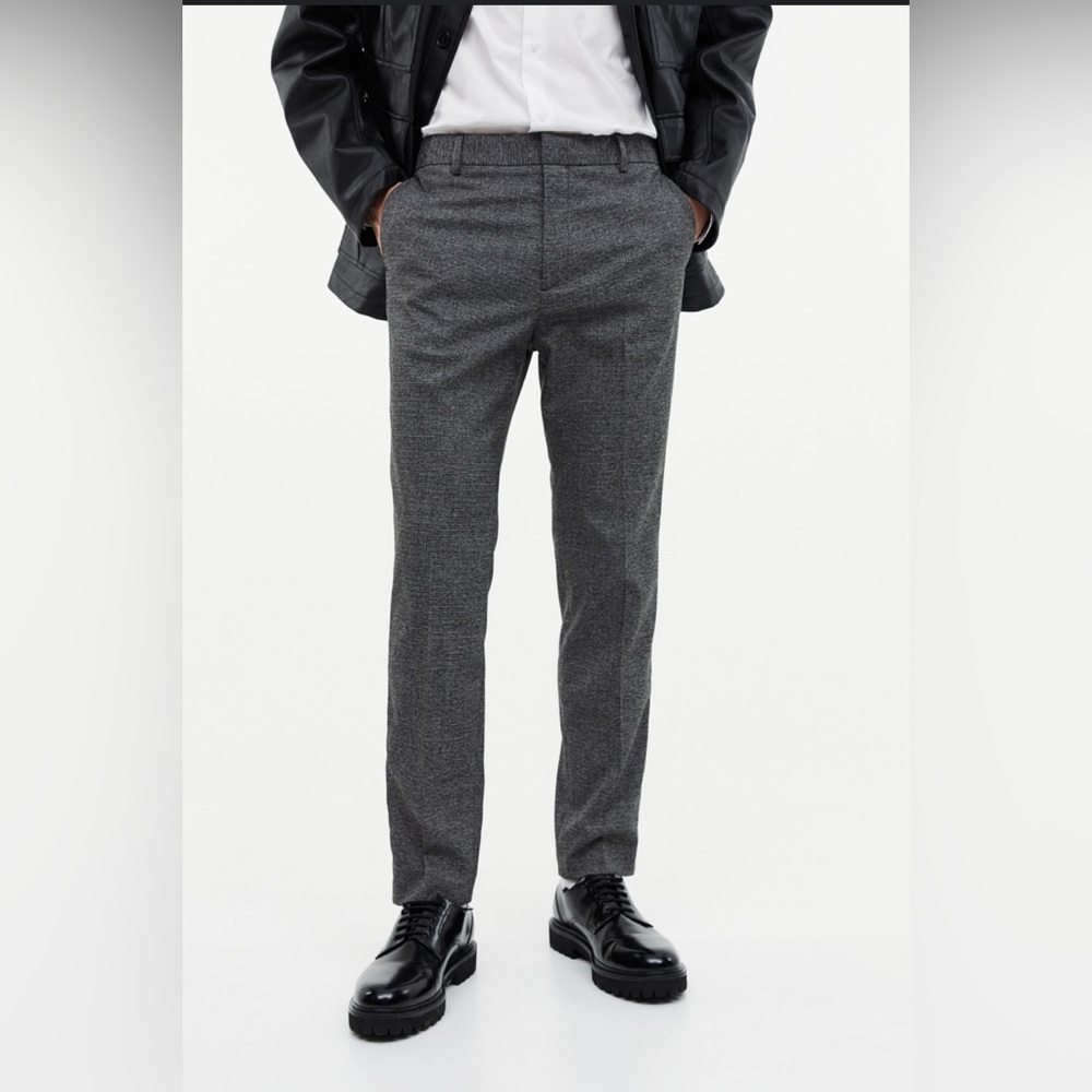 H&M Charcoal Dress Pants for Men